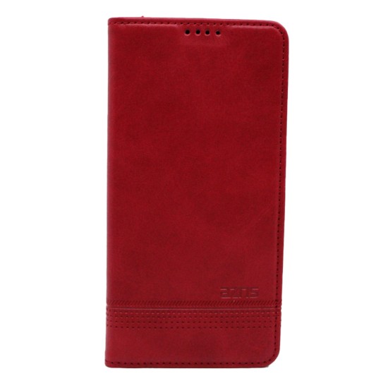 LEATHER FLIP COVER WITH INTERNAL POCKET AND CARD HOLDER FOR SAMSUNG A23 4G RED. LEATHER FLIP COVER WITH INTERNAL POCKET AND CARD HOLDER FOR SAMSUNG A23 4G RED.